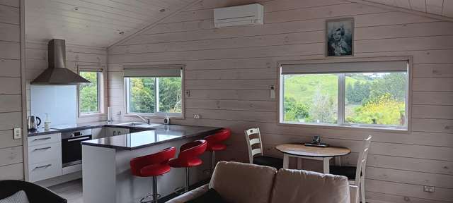 2 bedroom fully furnished 5 year old timber home.