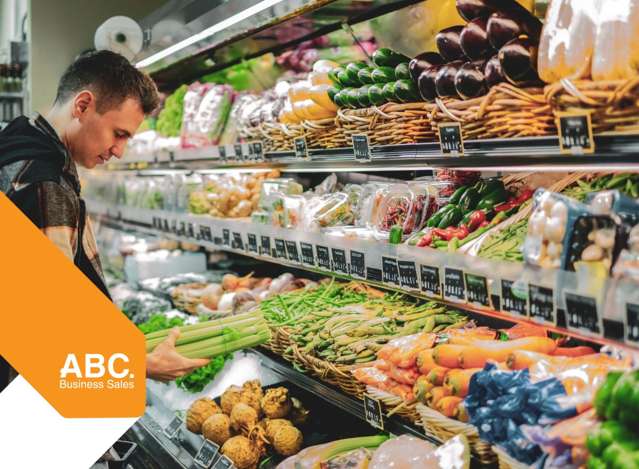 Busy Suburban Fresh Produce & Grocery Store