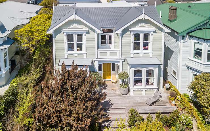 An impressive four-bedroom home on The Crescent, in Roseneath, Wellington, fetched $4.5m in November last year - well above the <img.8m it transacted for in 2011. Photo / Supplied