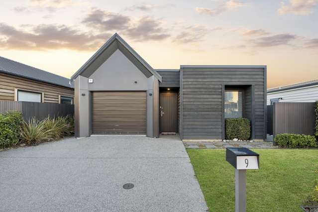 Modern home with reserve outlook
