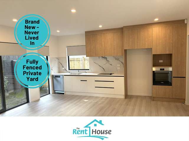 Brand New 3-Bedroom Townhouse with Private Fenced Yard