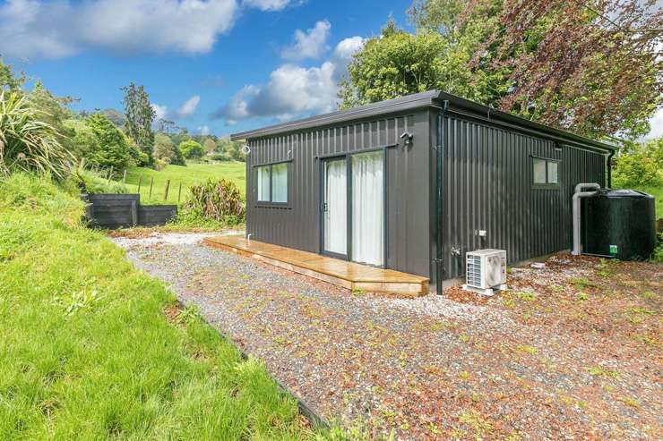 A 14sqm one-bedroom home on a 3622sqm section for sale at 2A Maude Street, in Oamaru, Waitaki. Photo / Supplied