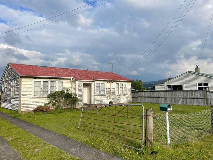 A two-bedroom house at 13 Pakington Street, in Westport, Buller, is priced at <img99,000. Photo / Supplied