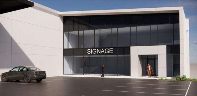 Brand new office/warehouse offered for lease