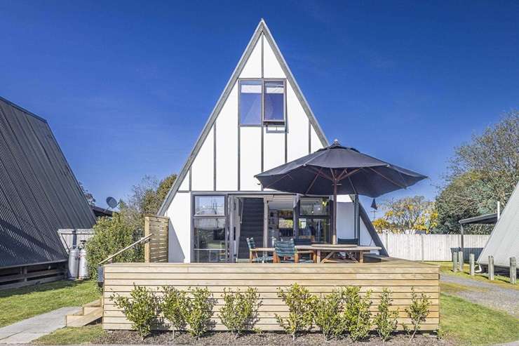 A standout A-Frame house on Glendale Road, in Whangarei, was snapped up last month. Photo / Supplied