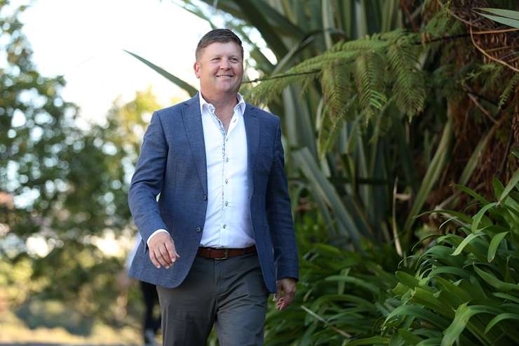 Burnt out and desperate to spend more quality time with his family, Michael Swarbrick jumped into real estate - and hasn't looked back. Photo / Fiona Goodall