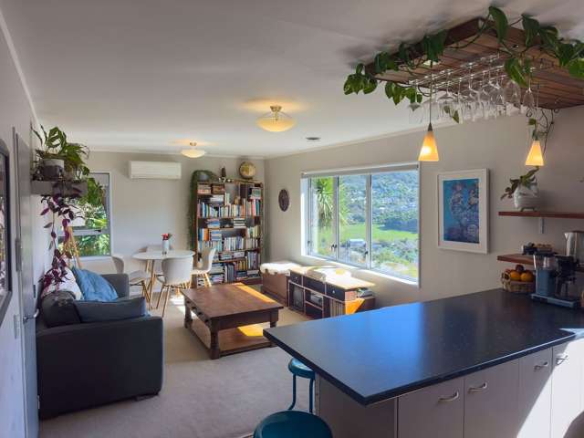 Sunny north-facing views with rumpus and deck