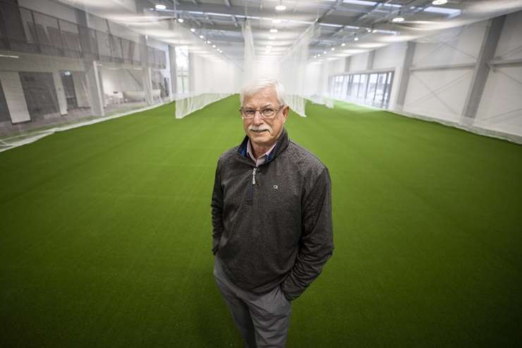 Sir Richard's luxury home in the Pegasus development in Rangiora looked over the 15th hole on the golf course. Photo / Supplied