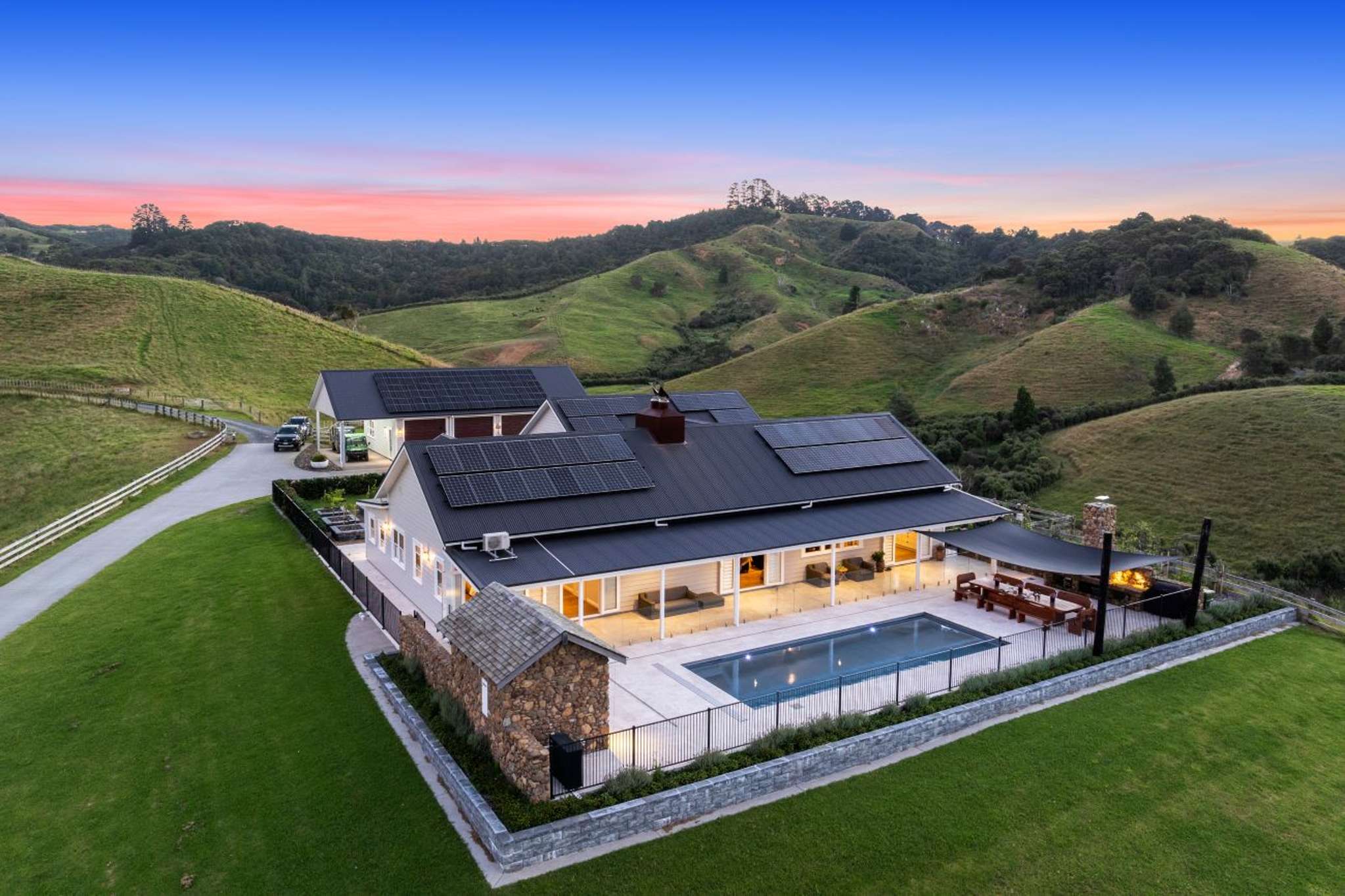 Family restores fourth-generation estate run on solar with its own windmill