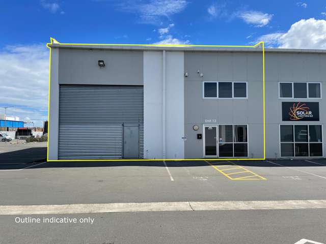 Tidy 293m2* Warehouse/Office Unit Sockburn