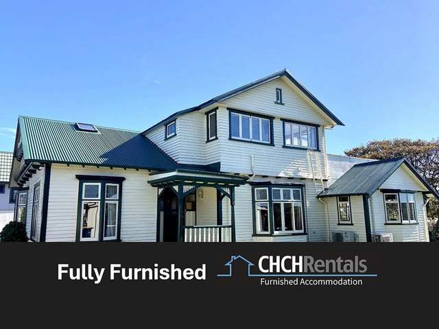 Beautifully renovated fully furnished spacious character home just minutes from the Beach!