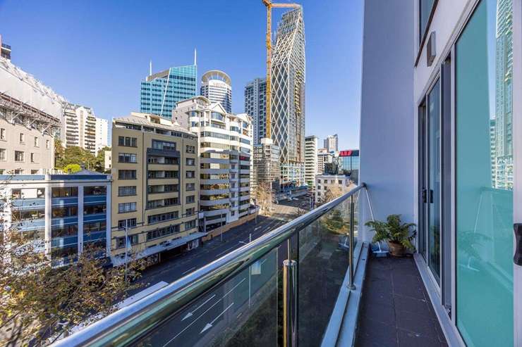 A one-bedroom leasehold apartment on Beach Road, in Auckland Central, sold for $34,700 at a competitive auction. Photo / Supplied