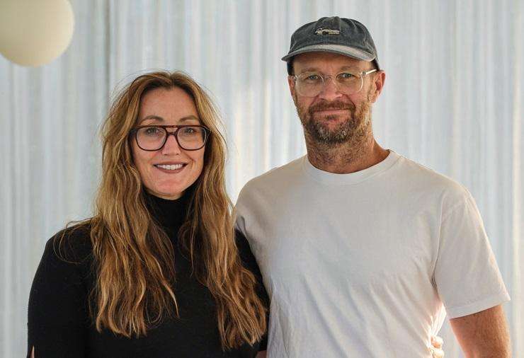 Crowds line up to see the house built by Love It Or List It star Alex Walls and her engineer husband, Corban. Photo / Supplied