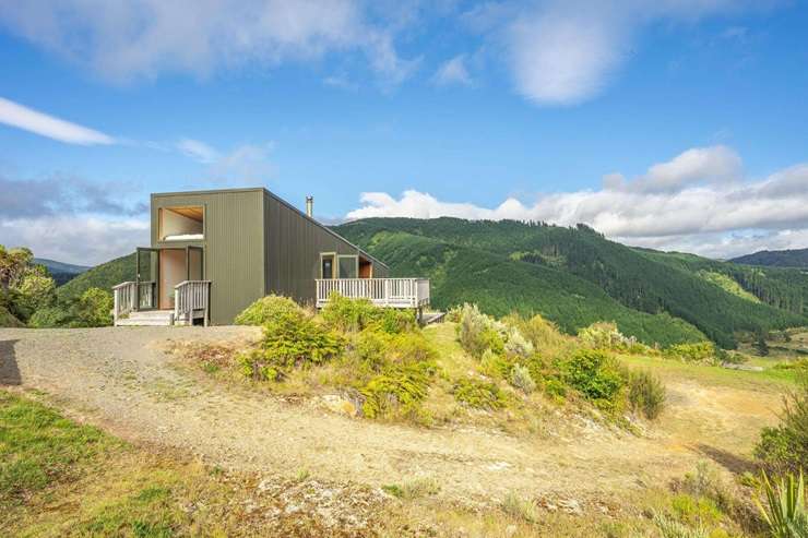 Under the radar and off-grid: 1202 Ōtaki Gorge Road, in Te Horo, is looking for a new owner. Photo / Supplied