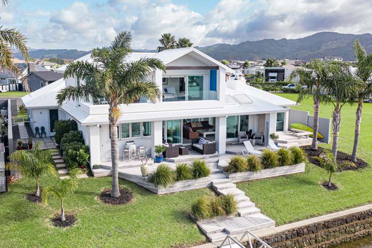 A new build house on Beach Road, opposite the Harbour in Whangamata