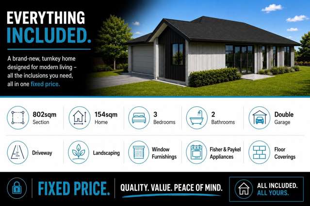 BUILD NEW. MOVE IN. ENJOY.