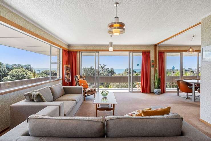 A six-bedroom home that's featured in popular TV shows and ads is up for grabs at 22 Park Rise, in Campbells Bay, Auckland. Photo / Supplied