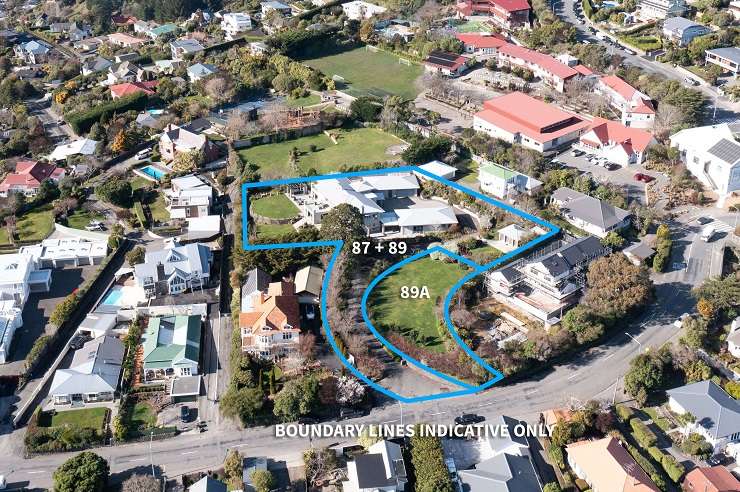 A deceased estate spread over three titles on Dyers Pass Road, in Cashmere, has an asking price of $4.5m. Photo / Supplied