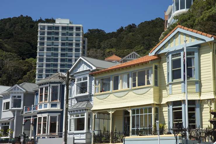 Wellington's housing market has been hit hard by the downturn, and the drop in values is likely to be reflected in the new RVs. Photo / Getty Images