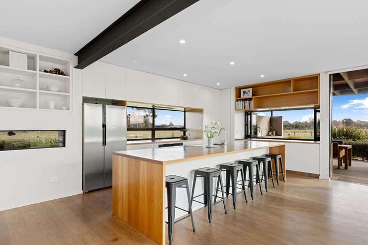 The striking cedar-clad four-bedroom, two-bathroom home on Quaifes Road, in Halswell, Christchurch, was built in 2015. Photo / Supplied