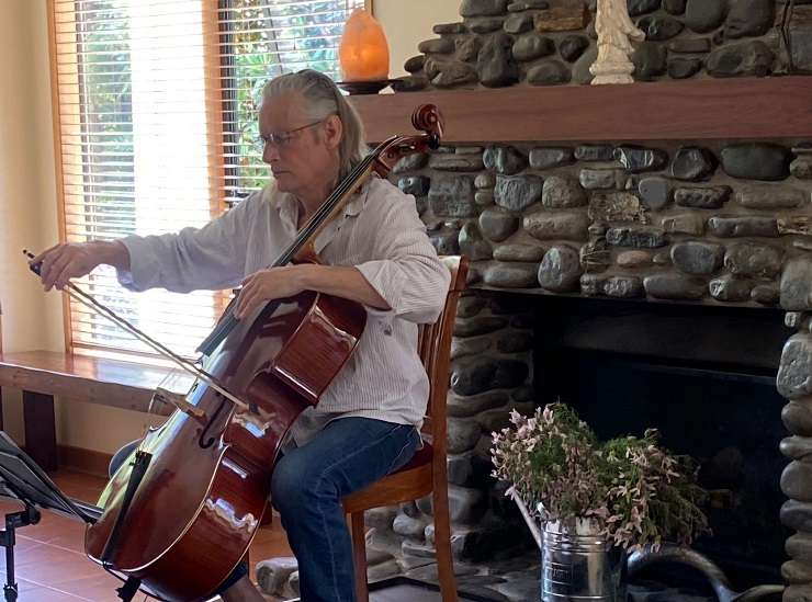 The three-bedroom, two-bathroom home at 23 Humu Street, in Tokaanu, has direct access to a stream and its own geothermal hot tub. Photo / Supplied