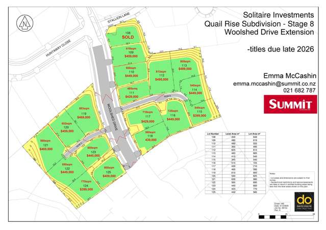 Large Flat Elevated Sections, Titles Due Late 2026