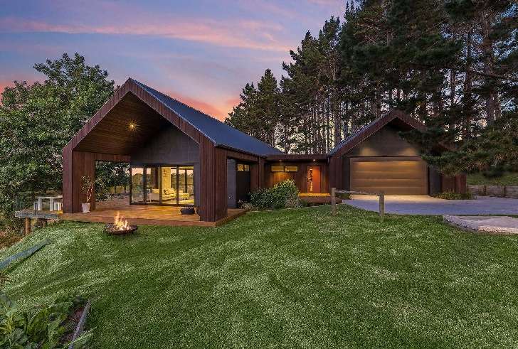 A passive house designed by Barefoot Architecture is for sale at 123 Valley Road, in Waimauku, Rodney. Photo / Supplied