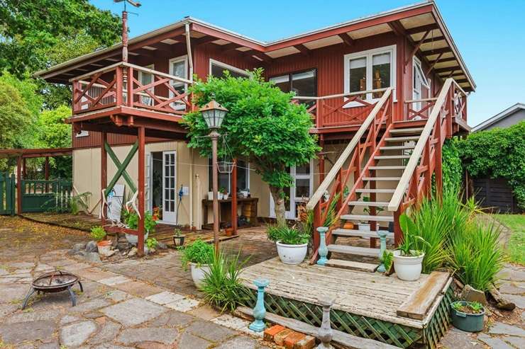 A three-bedroom holiday home at 1/156 Spa Road, in Taupō, is heading to auction on February 13. Photo / Supplied