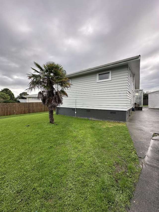 Three bedrooms, plus study with two toilets in fully fenced section