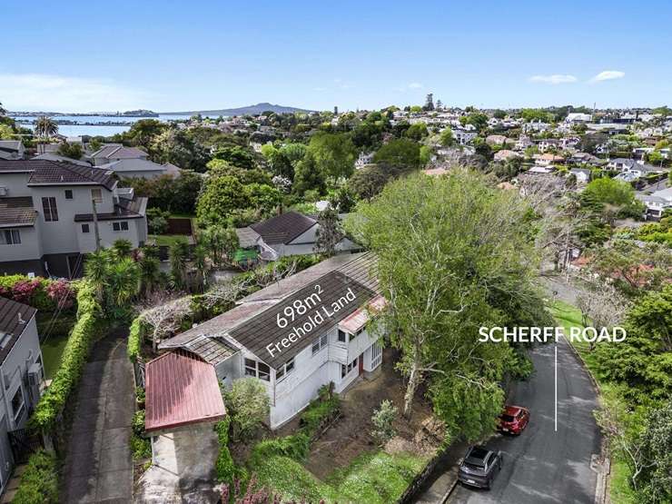 The three-bedroom home at 2A Scherff Road, in Auckland's Remuera, is on the market for the first time in 53 years. Photo / Supplied