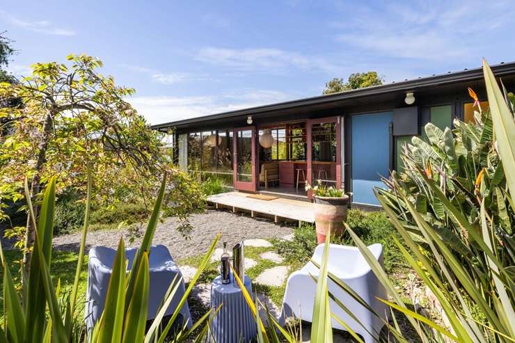 Grand Design NZ architectural designer Nick Dunning and real estate agent Amy Pennington are selling their first home. Photo / Supplied