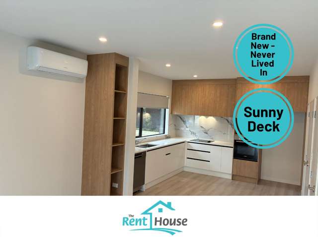 Brand New 3-Bedroom Townhouse with Sunny Covered Deck