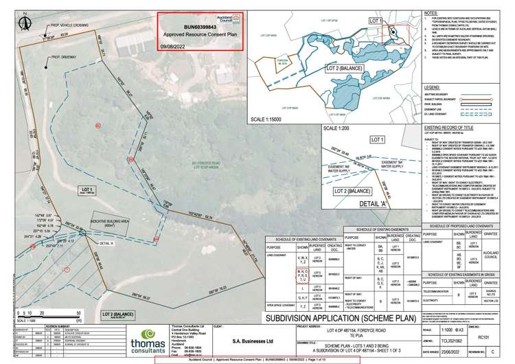 LOTS 1 / 2 BEING A SUBDIVISION OF LOT 4 DP 487154 Fordyce Rd_1