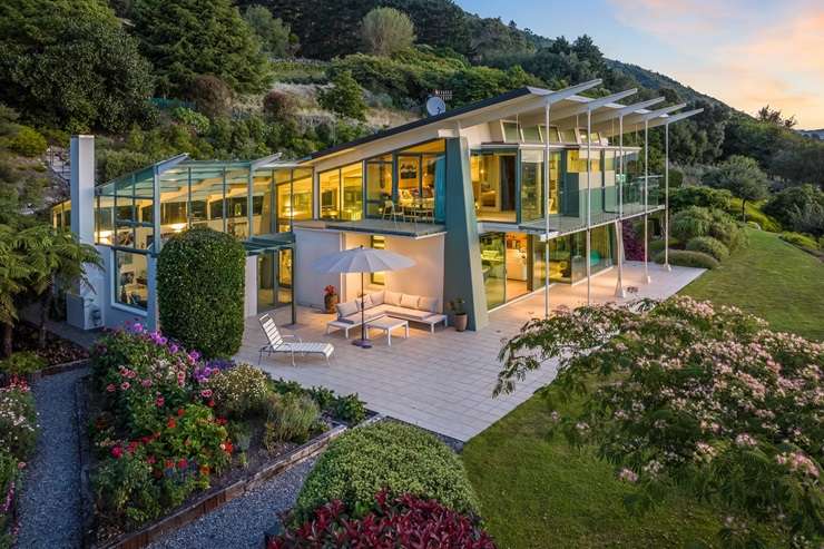 34 Lookout Road, in Wellington's Roseneath, sits on top of Mount Victoria. Photo / Supplied