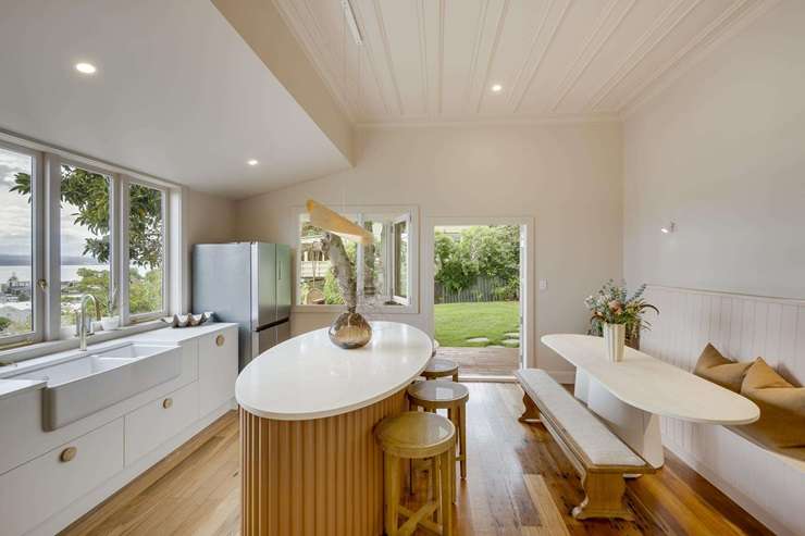 A meticulously renovated four-bedroom villa on Denholm Road, in Napier's Hospital Hill, is looking for a new owner. Photo / Supplied