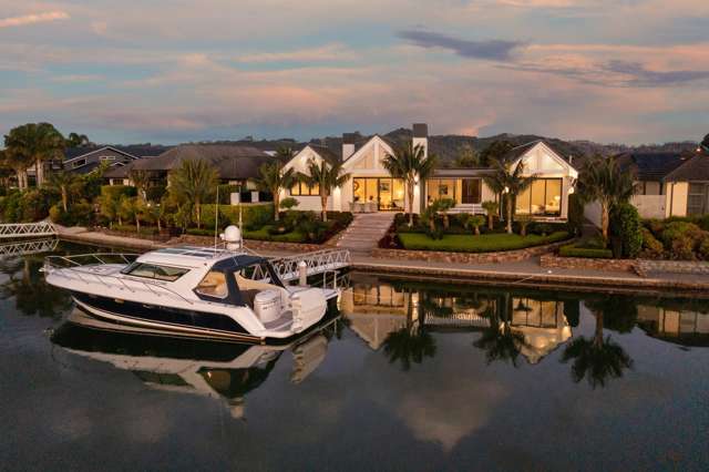 Timeless coastal design on prime waterfront