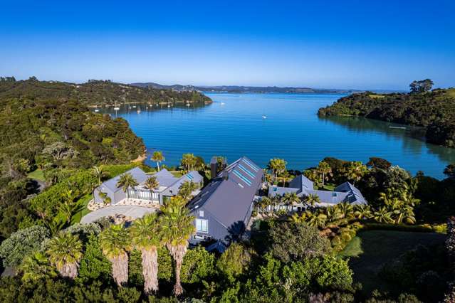 Bay of Islands mansion with private beach and standout boatshed for sale
