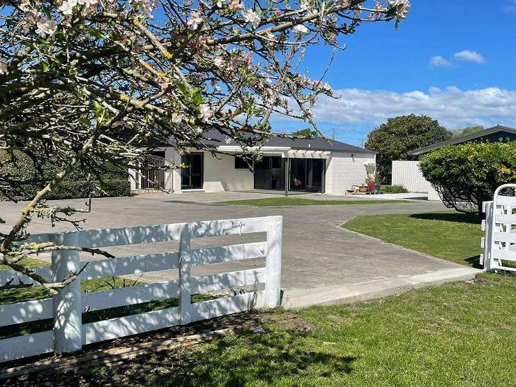 A large lifestyle property at 1153 Links Road, in Waiohiki, near Napier is being sold ‘as is, where is’ after suffering flood damage. Photo / Supplied