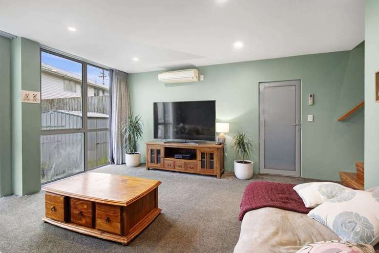 A three-bedroom home at 25a Bell Street, in Tawa, Wellington, was built using four shipping containers. Photo / Supplied