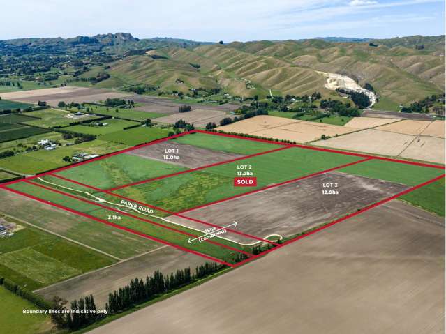Two quality 15 hectare flat land titles