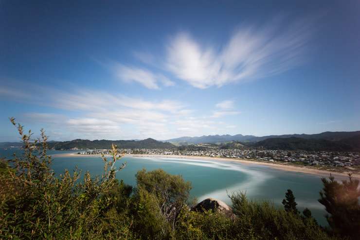 A new build house on Beach Road, opposite the Harbour in Whangamata