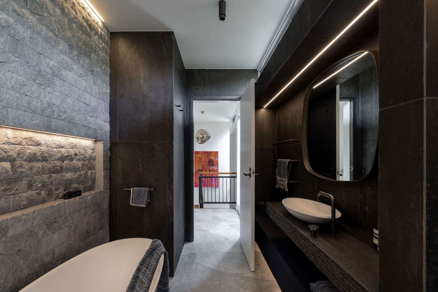 Bathroom design by Natalie Du Bois, of Du Bois Design