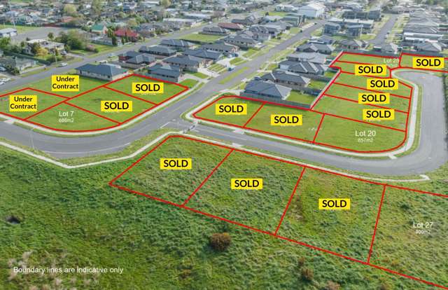 Selling Fast - Balrickard Way Stage 2 Sections