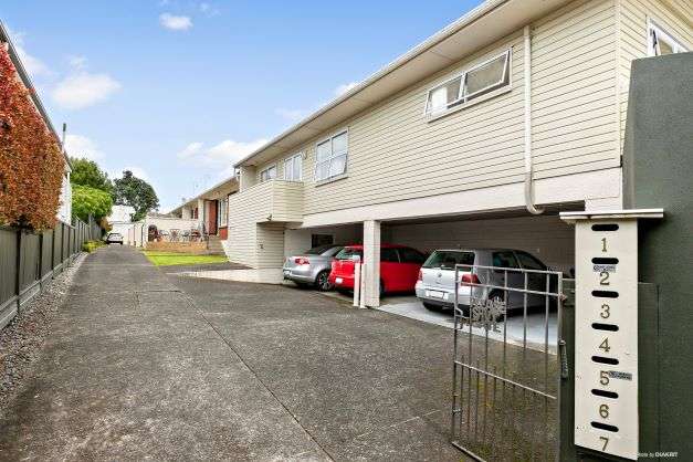 Drone view of 36 Bellevue Road in Mount Eden, Auckland