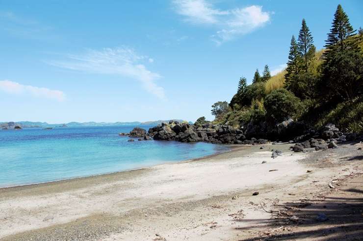 The horseshoe-shaped Motuekaiti, in the Far North, was billed as an island escape. Photo / Supplied