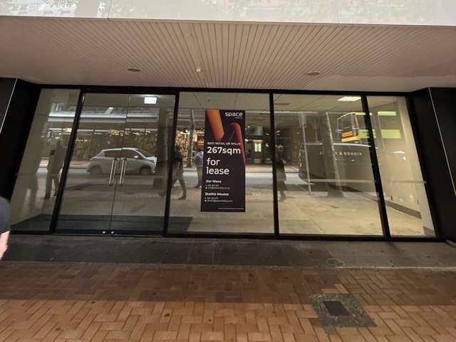 Prime Willis Street retail space awaits