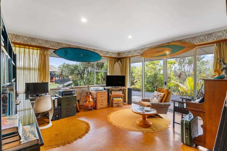 A six-bedroom home that's featured in popular TV shows and ads is up for grabs at 22 Park Rise, in Campbells Bay, Auckland. Photo / Supplied