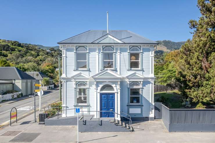 This two-bedroom bach for sale at 412 Engelbrechts Road, in Waimate, Canterbury was originally the Mt Michael Station Wool Shed. Photo / Supplied