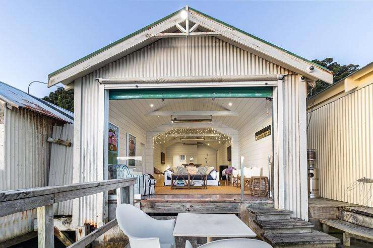 The boatshed on Auckland’s iconic Ngapipi Road, on Whakatakataka Bay, sold in just over two weeks for $925,000. Photo / Supplied