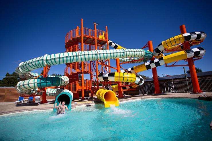 Hot Water Beach Top 10 Holiday Park is the latest New Zealand campground to be snapped up by Australian tourism chain Hampshire Holiday Parks. Photo / Facebook